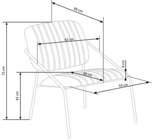 DENNIS l. chair, color: grey
