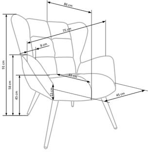 TYRION l. chair, color: dark red