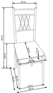 FAUST zestaw stół + 4 krzesła dąb sonoma (1p=1kpl)