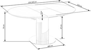 MUSCAT table grey marble