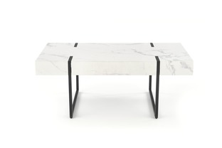 BLANCA c. table white marble / black