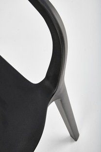K491 krzesło plastik czarny