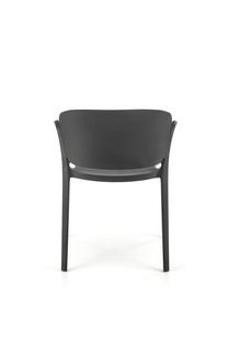 K491 krzesło plastik czarny