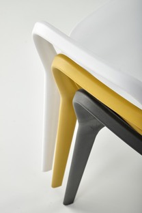 K491 krzesło plastik musztardowy