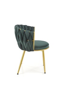 K517 chair, dark green / gold