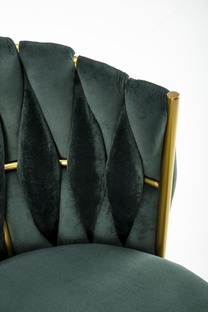K517 chair, dark green / gold