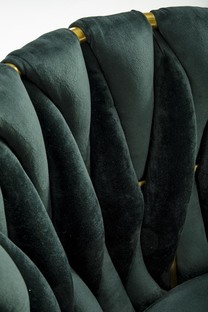 K517 chair, dark green / gold
