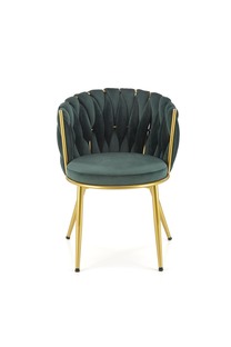 K517 chair, dark green / gold