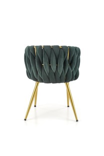 K517 chair, dark green / gold