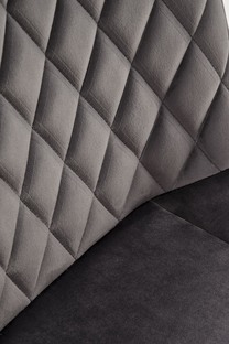 K520 krzesło nogi - czarne, siedzisko - ciemny popiel