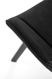 K520 krzesło nogi - czarne, siedzisko - czarny