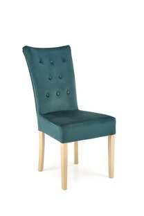 VERMONT krzesło dąb miodowy / tap: MONOLITH 37 (ciemny zielony)