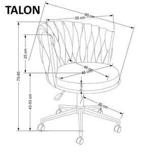 TALON fotel gabinetowy jasny beżowy