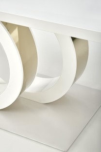 GALARDO extension table, white / gold