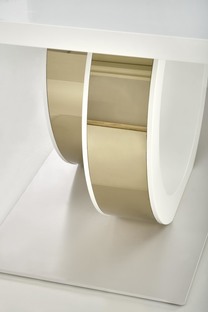GALARDO extension table, white / gold