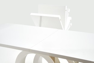 GALARDO extension table, white / gold