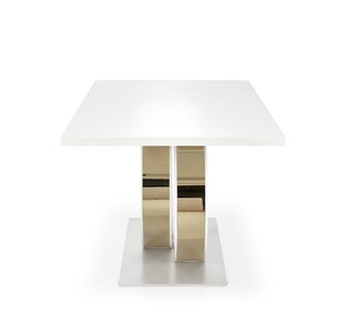 GALARDO extension table, white / gold
