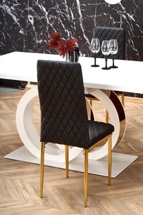 GALARDO extension table, white / gold