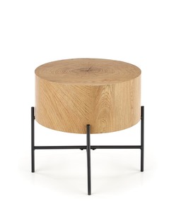 BROOKLYN-S c. table natural oak / black