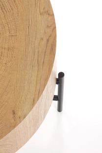 BROOKLYN-S c. table natural oak / black