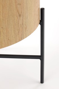 BROOKLYN-S c. table natural oak / black