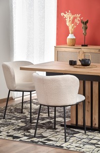 LAMELLO extension table, artisan oak / black