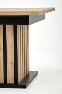 LAMELLO extension table, artisan oak / black