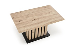 LAMELLO extension table, artisan oak / black