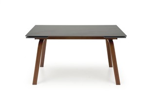 LOZANO extension table, black marble / walnut