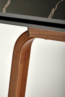 LOZANO extension table, black marble / walnut