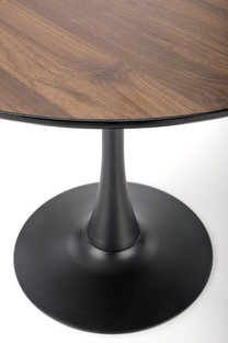 OLMO round table, walnut / black