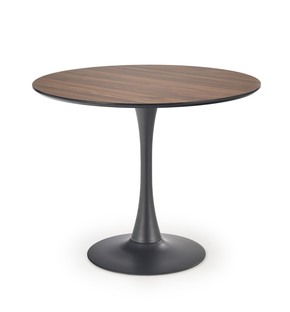 OLMO round table, walnut / black