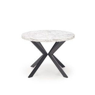 PERONI stół rozkładany biały marmur - czarny