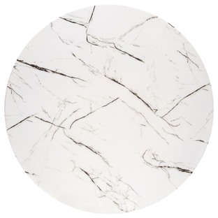 RAYMOND 2 table, white marble / gold