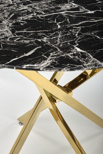 RAYMOND 2 table, black marble / gold