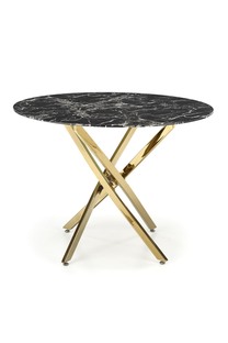 RAYMOND 2 table, black marble / gold