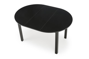 RINGO stół kolor blat czarny, nogi - czarny (102-142x102x76 cm)
