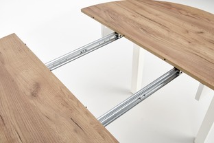 RINGO table, craft oak / white