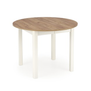 RINGO table, craft oak / white