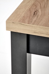 TIAGO SQUARE extensions table, craft oak / black