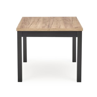 TIAGO SQUARE extensions table, craft oak / black