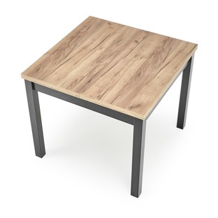 TIAGO SQUARE extensions table, craft oak / black