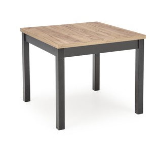 TIAGO SQUARE extensions table, craft oak / black