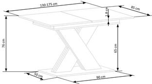 XARELTO extension table, lancelot oak / white