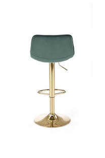 H120 bar stool, gold / dark green