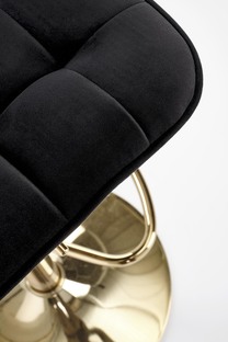 H120 bar stool, gold / black