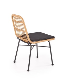 K401 krzesło naturalny / czarny (1p=4szt)