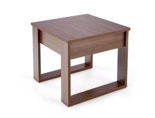 NEA SQUARE coffee table, dark walnut
