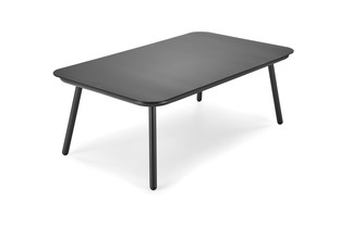 ROCCA garden set (sofa + 2 chairs + coffee table), dark grey / light grey