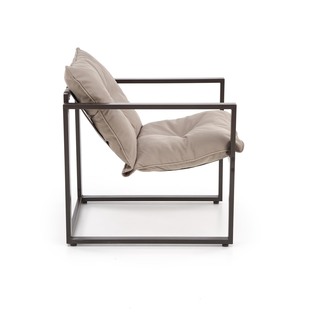 SHARK garden set (sofa + 2 chairs + coffee tables), black / cappuccino